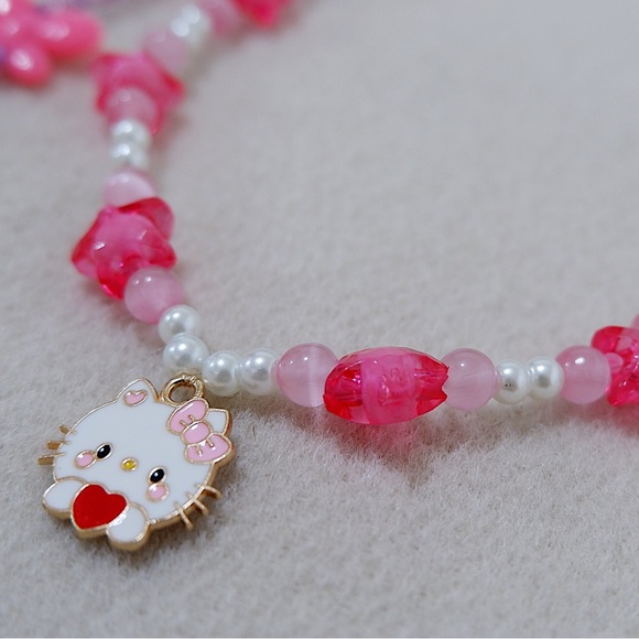 🎀New Hand Made Hello Kitty Y2K Stars Necklace🎀 - Picture 2 of 3